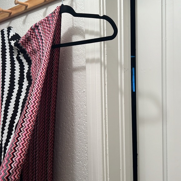 Chevron Wool Blend Ruana XL - Picture 4 of 7